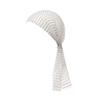 Strass Pirathatt Elastisk Snood Skjerf Lue Maskeradeball Cosplay-arrangementer Nett Hullet Ut Hodeskjerf