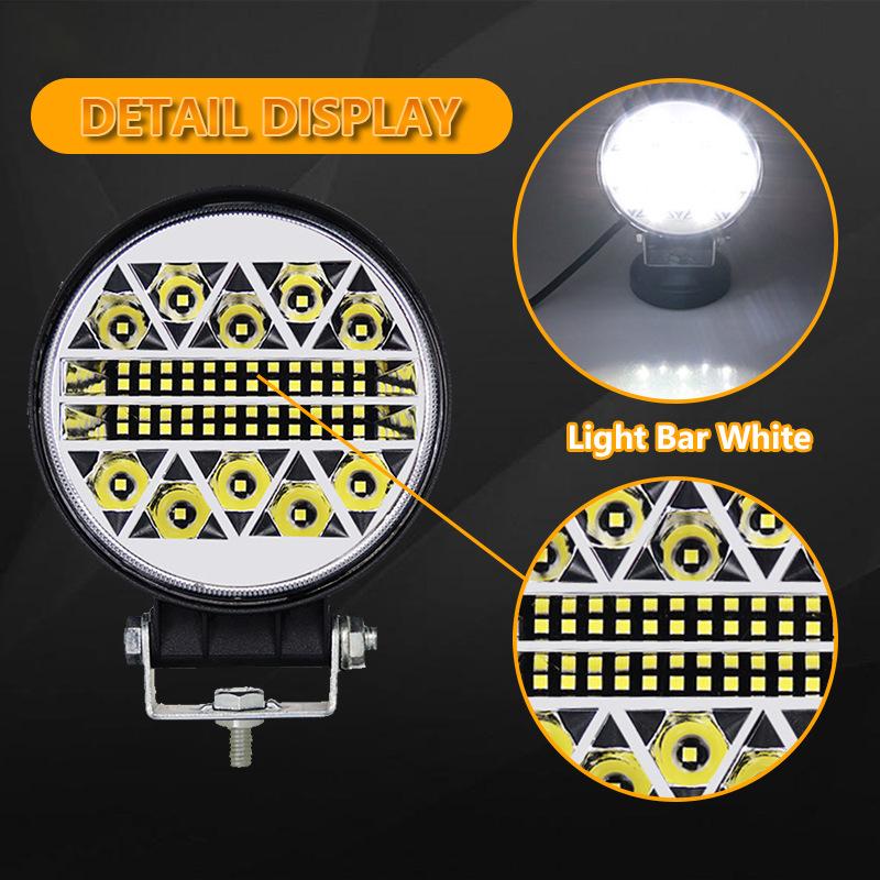 2Pcs 102W Car LED Bar Work Light White Strobe 34LED Car Work Lights LED Roof Spot Lamp 4x4 Atv Suv Driving Fog Headlights