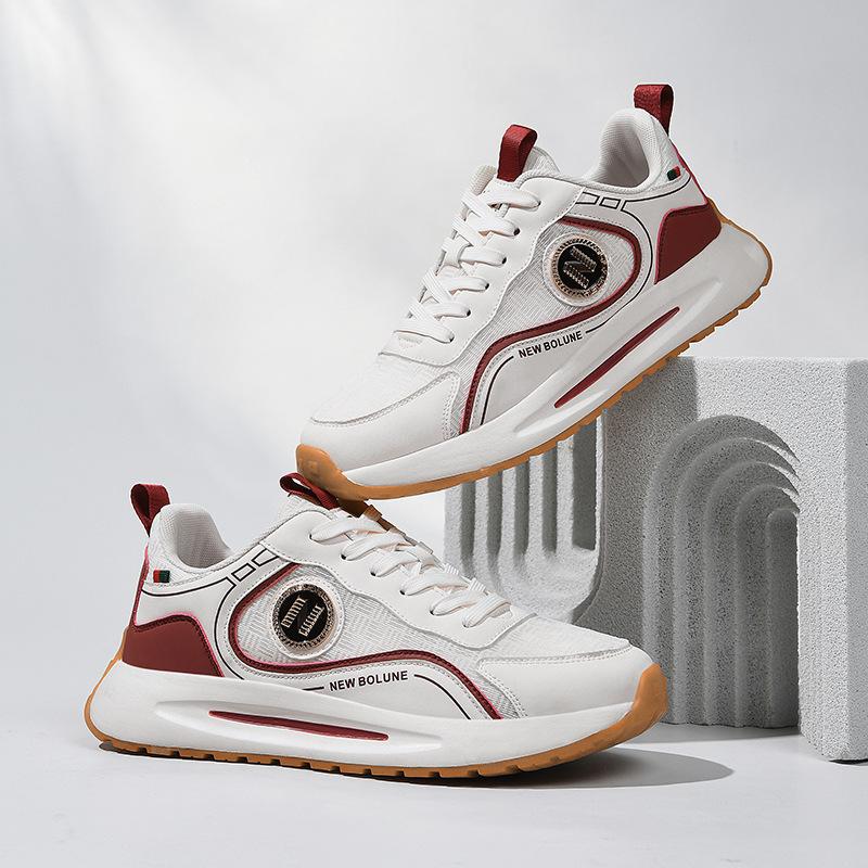 Spring and Autumn Cool Run Men's Casual Single Shoes New Lightweight Sneakers Versatile Height Increase Soft Sole Couple Running