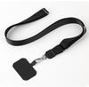 Mobile Phone Hanging Rope Adjustable Neck Hanging Rope Flat Rope Strap Fixed Clip Anti Loss Mobile Phone Hanging Rope Crossbody