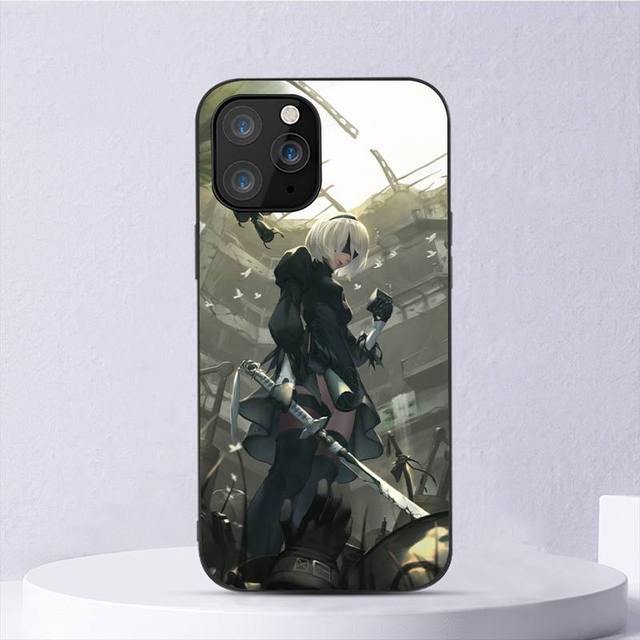 Nier Automata 2b Girl Fashion Black For iPhone Samsung Galaxy Redmi Note S 17 16 15 14 13 20 24 25 54 Pro Max Ultra Fe Air Cover Poco