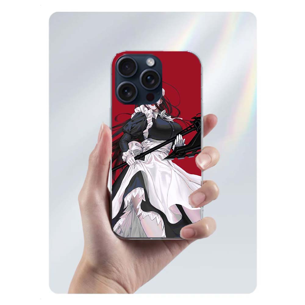 Albedo Overlord Clear Phone Case For Iphone 17 Air 16 Pro Max 15 Pro 14 Plus 17E 16E 11 13 12 Mini Cover Cases Fundas Cell TPU C