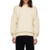 Sweaters Men's Ivory Crew Neck Moderate WD-KT3-23-643-U-IV
