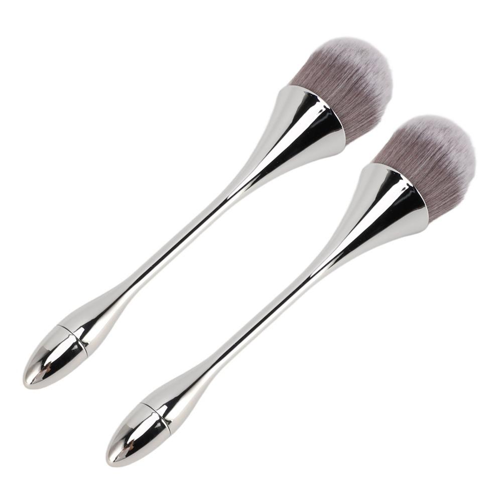2pcs Ergonomic Handle Nail Dust Brush Multipurpose Nail Dust Cleaner Brush Nail Art Application
