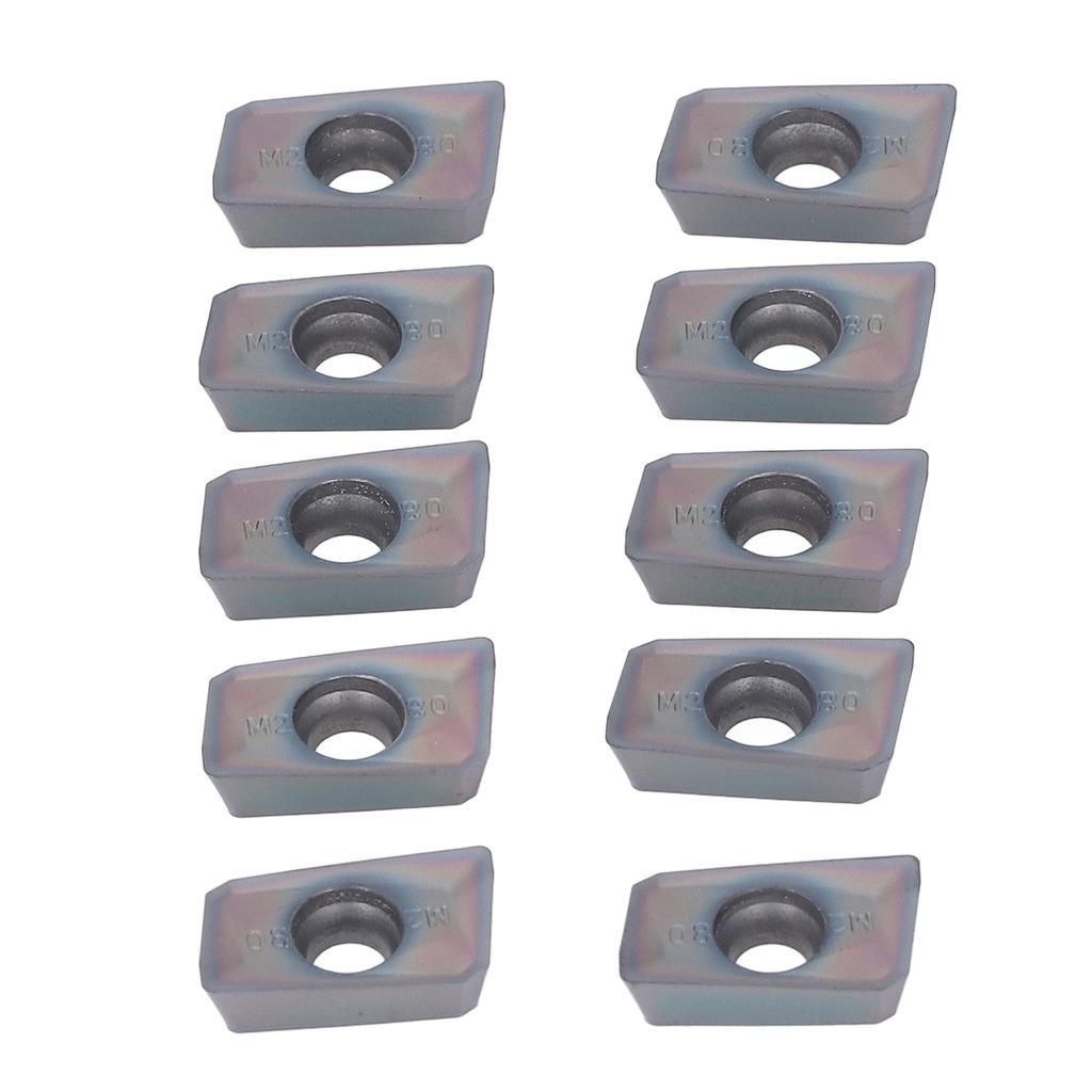 10 Pcs Woodworking Turning Insert Lathe Carbide Finishing Blades Coated CNC Milling Cutters