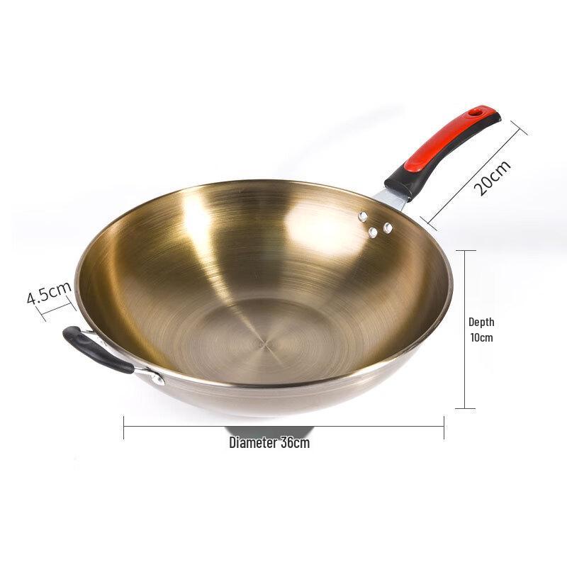 Wutuo 36cm Non-stick Frying Pan & Wok for All Cooktops
