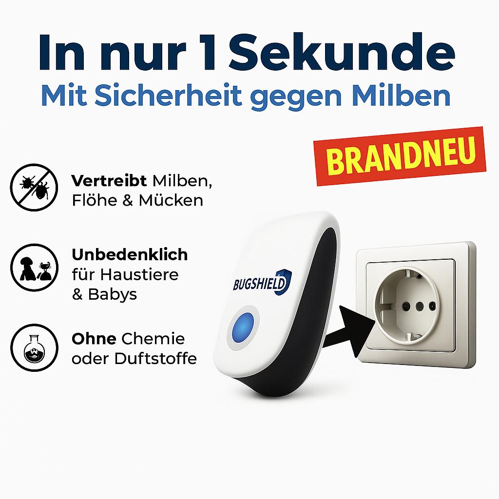 BugShield™ Milbenschreck Repelent de insecte împotriva acarienilor, țânțarilor și altele. - fără chimie!