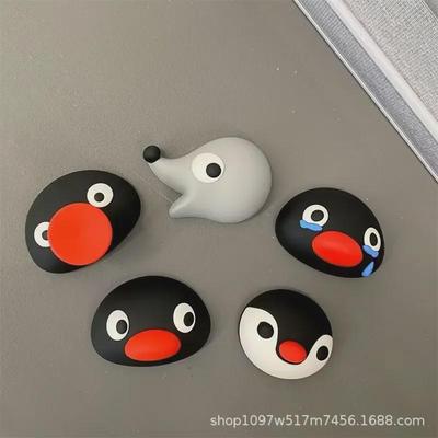 Kreative 3D Pinguin Familie Kühlschrankmagnete - Niedliche Feiertags-Heimdeko Aufkleber