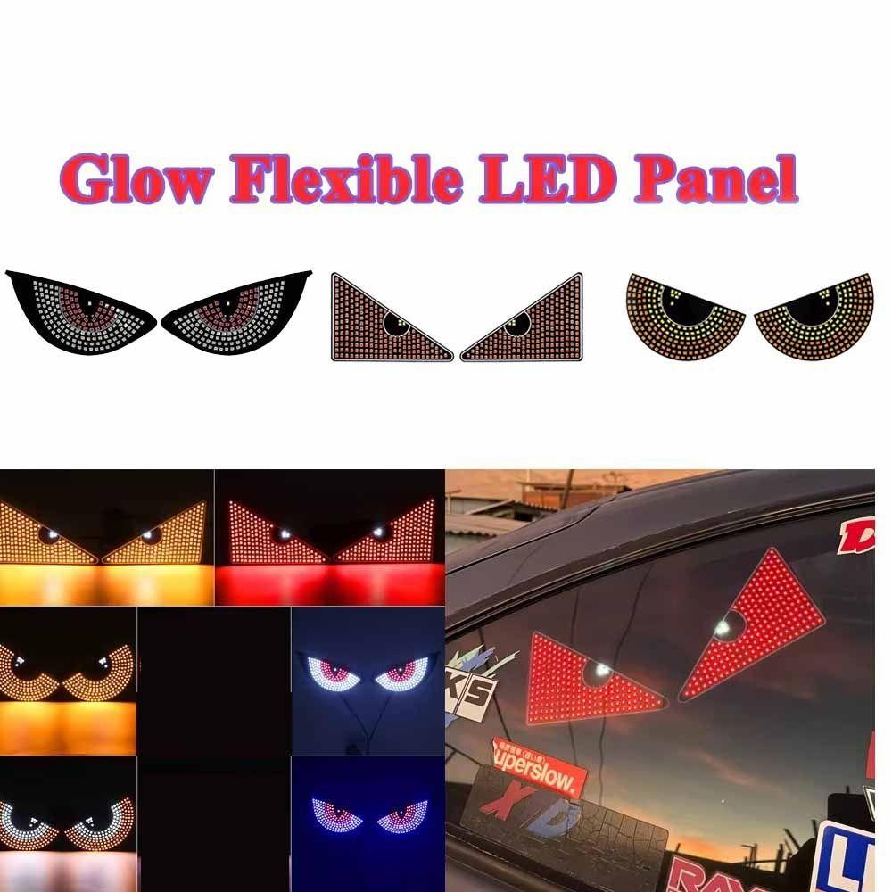 2PCS Universal Car Eyes Light Demon Eye Design Vehicle Signal Lights  Truck Accessories