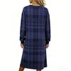 Womens Plaid Shirt Dress Dress With Pockets