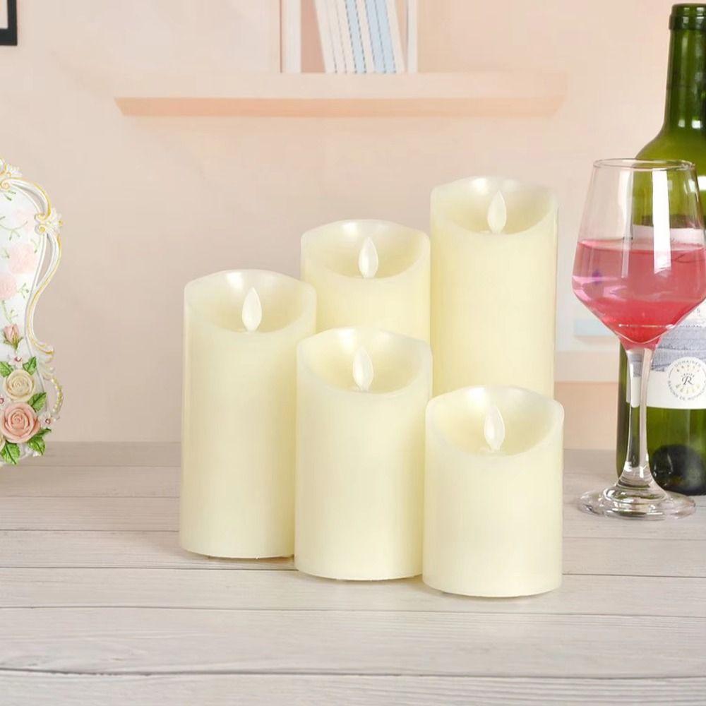 Creative Warm Glowing Candles Flameless Swing Flameless Candles Decorative Props