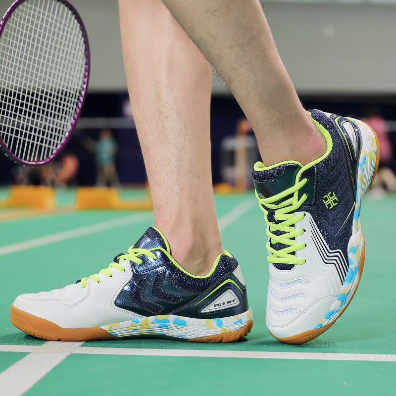 Autumn Badminton Shoes Men'S Shoes Training Sports Shoes Mesh Shoes Wear-Resistant Non-Slip Tennis Shoes Rubber Sole