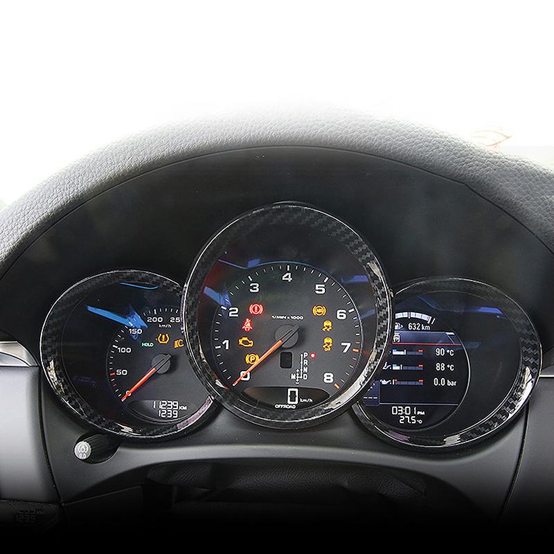 For Porsche Macan 2014- Car Styling Center Console Dashboard Frame Decorative Trim Automotive Interior Accessories Stickers