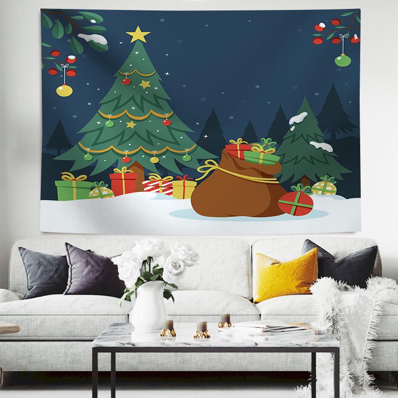 Christmas Balls And Snow Wall Hanging Tapestry Christmas Wall Hanging Tree Wall Hanging Gorgeous Christmas Tree Fireplace Gifts