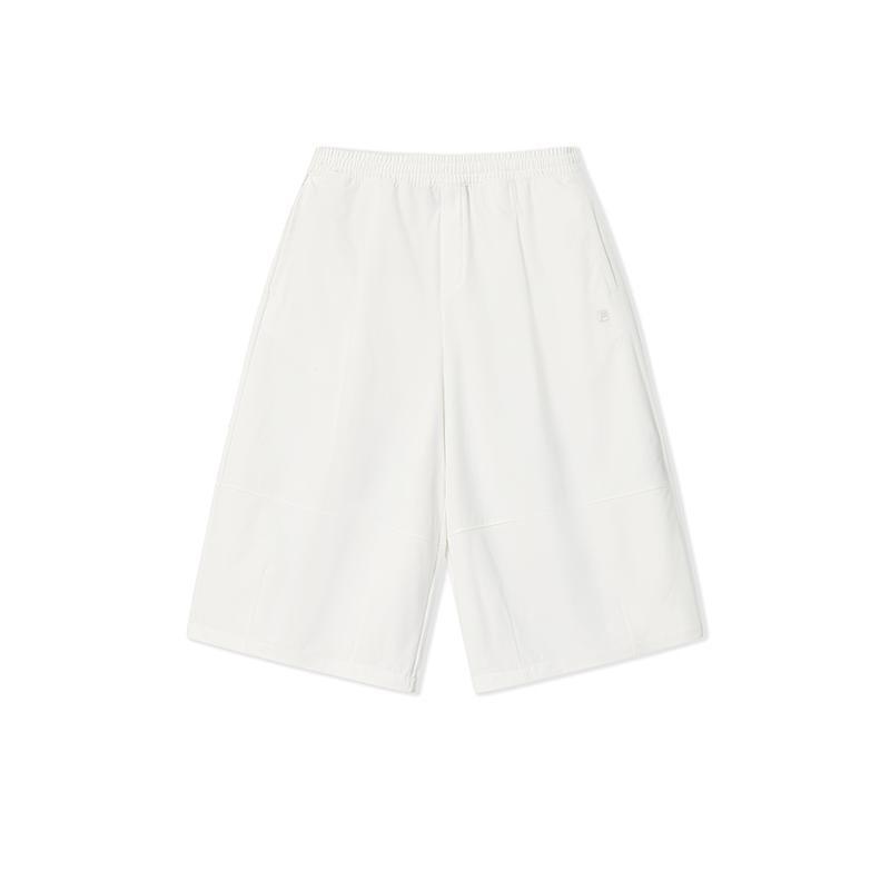 Fila White Minimalist Trendy Versatile Casual Pants Women bottoms Cloud-White F11W633805FWT L