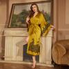 Women's Luxury Satin Long-Sleeve Bathrobe Collection - Spring Edition