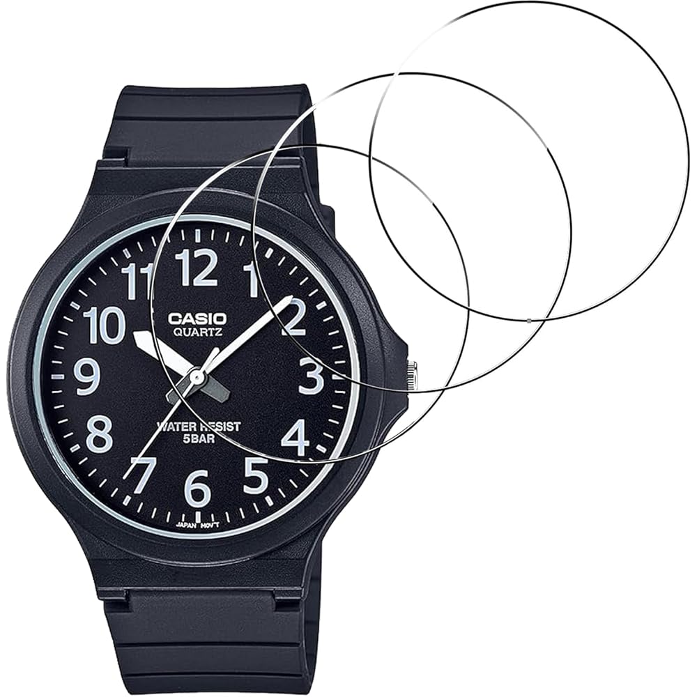 [Set of 3] For Watch Casio Collection MW-240-1BJH/MW-240-7BJH Film Glass Film [ZENGZOUZ] MW-240-1...