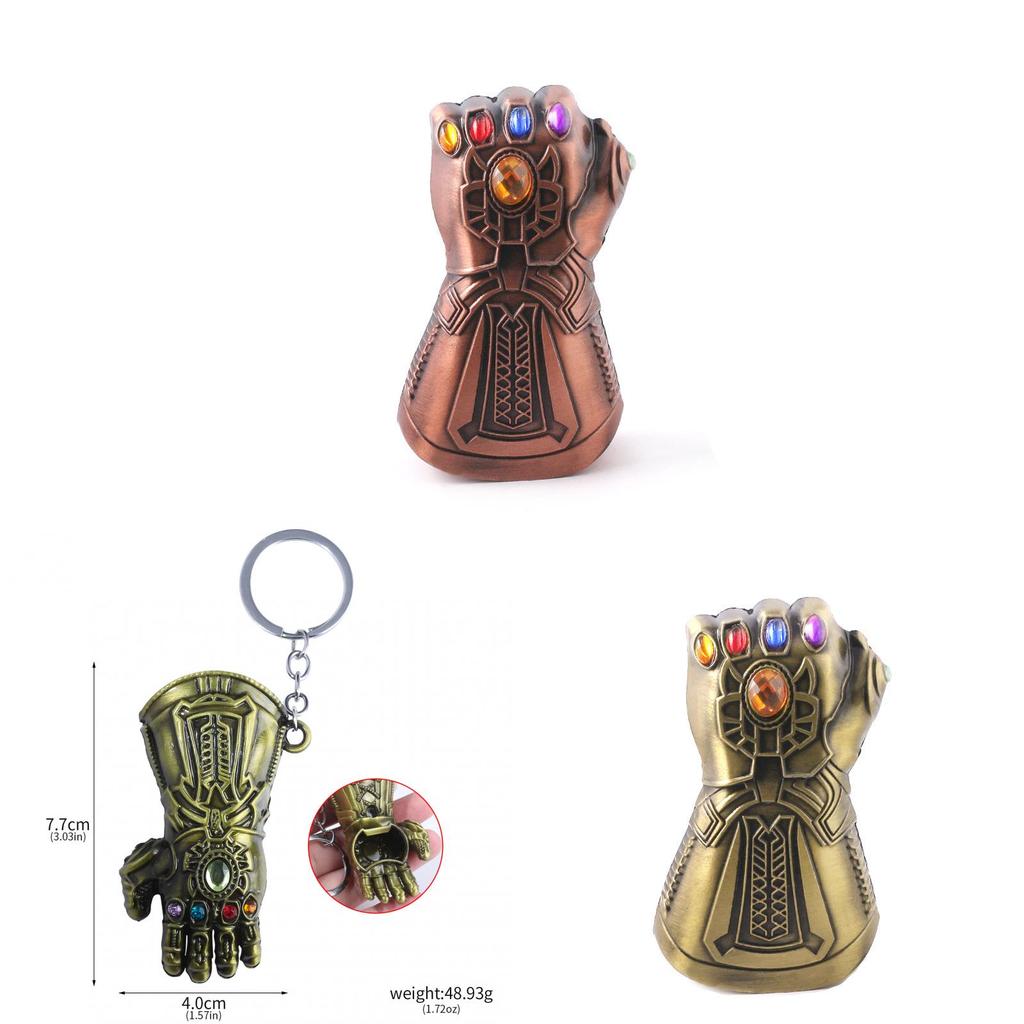 Marvel Avengers Thanos Infinity Gauntlet Bottle Opener Metal Keychain Gift For Parties