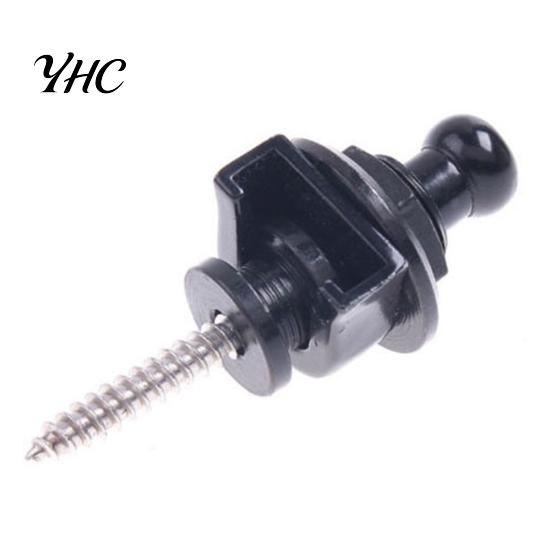 Guitar Strap Locks Round Head Anti-Slip Accessory for Electric Bass чёрный