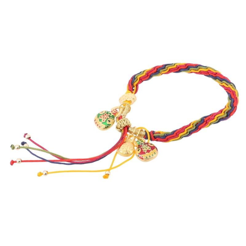 Eye Catching Colorful Braideds Bracelet Hand Woven Hand String Hand Accessory