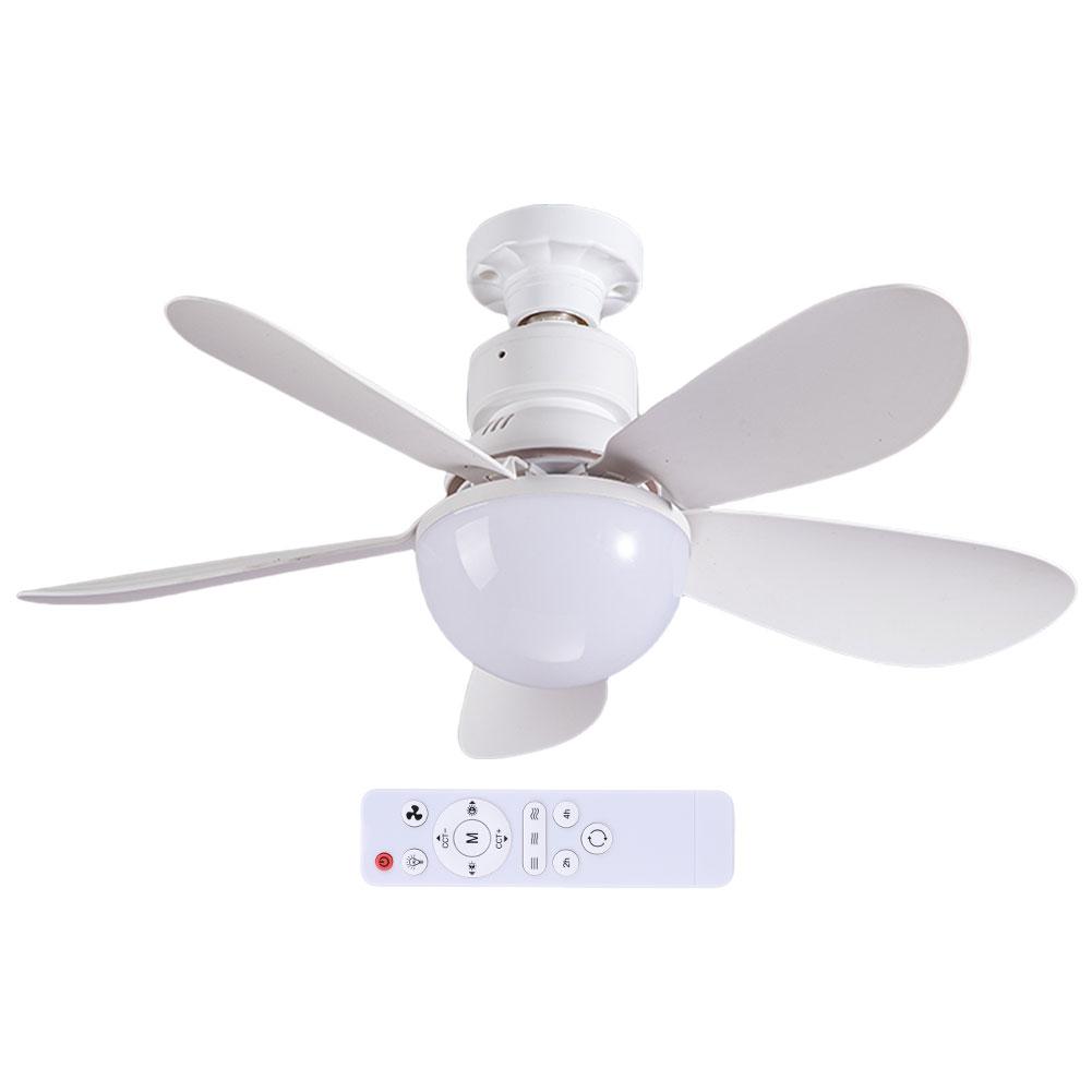 30W LED Deckenventilator mit Beleuchtung Lampe E27 Fernbedienung Moderner Deckenventilator 3 Geschwindigkeiten Einstellbar Kreative Ventilatorlampe für Zuhause