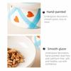 Handmade Cat Bowl Ceramic Pet Food Bowl Pet Supplies Dog Food Feeder  For Dogs Cats