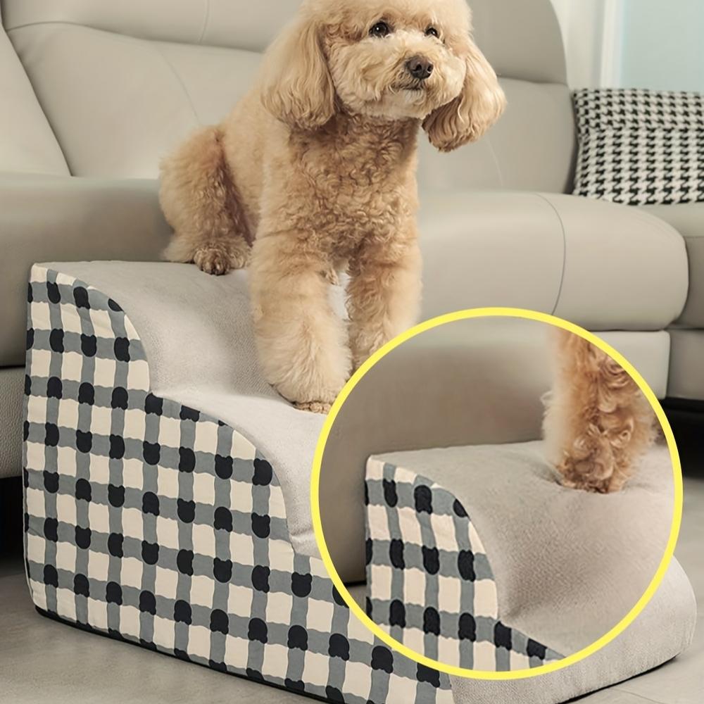 Pet 2/3 Steps High Density Foam Dog Secure Stairs Ramps Non-Slip Pet Steps for Older Dogs Pet with Joint Pain Sofa Bed Ladder