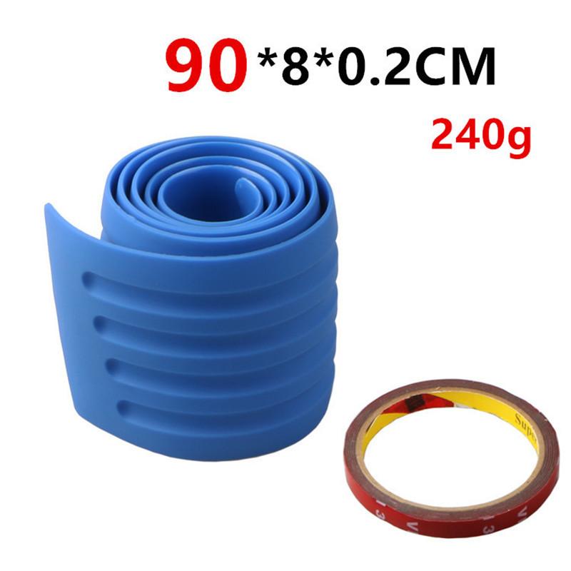 Universal 104*9cm Car Trunk Door Sill Plate Protector Rear Bumper Guard Rubber Mouldings Anti-collision Scratch Rubber Strip