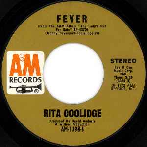 

7inch Record RITA COOLIDGE - Fever AM1398S A&M 1972 US Soul/Funk Used