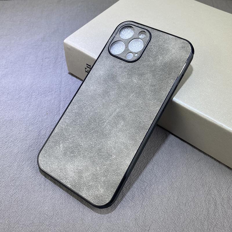 The new lambskin is suitable for Apple IPhone13promax mobile phone case 13/12/11 pro mobile phone case xr8p.