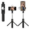 K10-S Black Bluetooth Remote Fill Light Tripod Selfie Stick Horizontal Vertical Live Support
