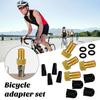 1 Set Presta Valve Adapter & Bike Tire Caps Convert Presta To Bike Pump Adapter for Pump & Air Compressor