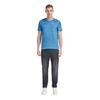 Nike Dri Fit Running T Shirts Men's Blue Crew Neck Moderate Straight Fit CU0327-402