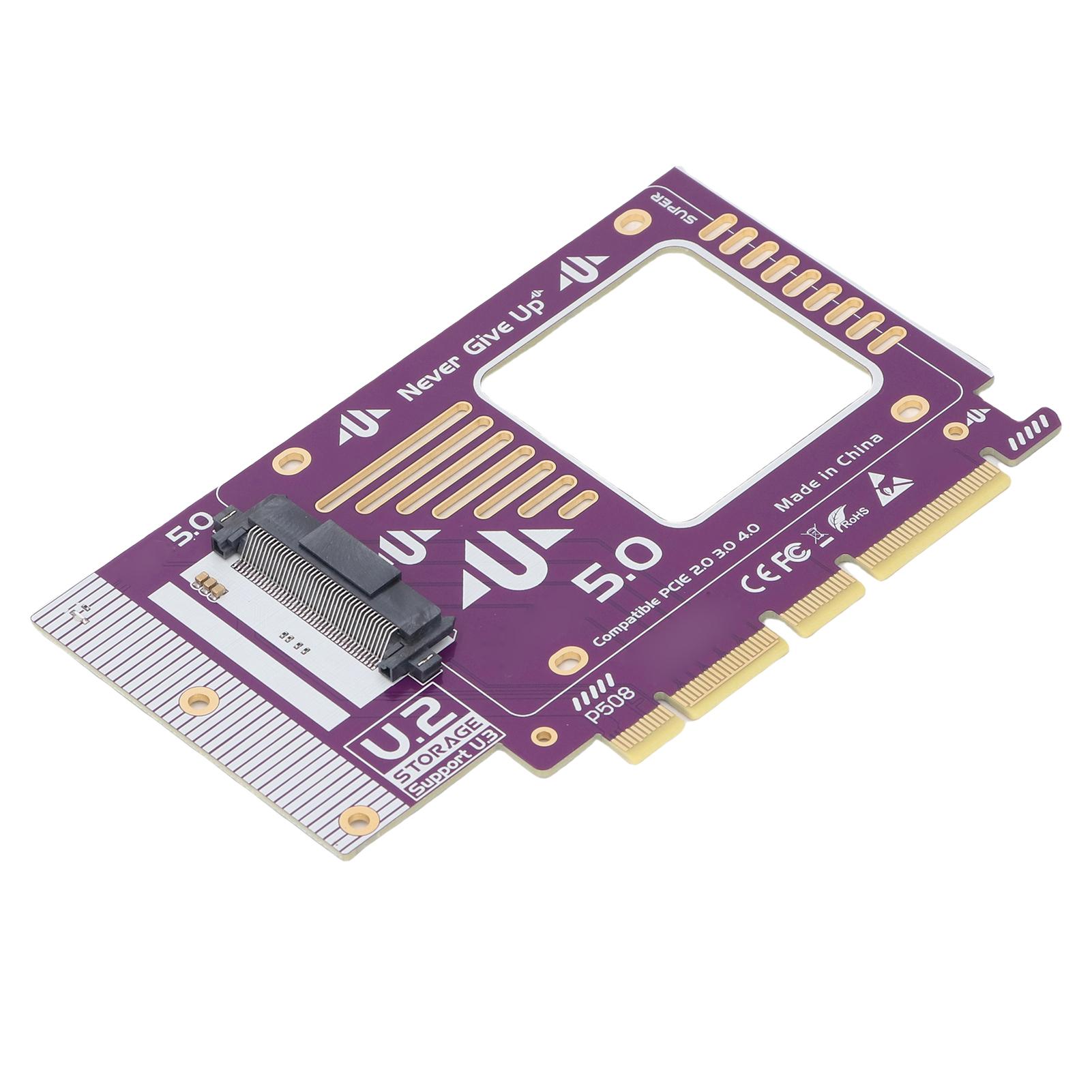 

PCIE 5.0 to U.2 U.3 Adapter X16 Interface SSD Expansion Card for PC Gen3 Convert SFF8639