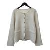 Long-sleeved Single-breasted Bright Silk Design Sweater Jacket Autumn and Winter New Loose-knit Cardigan Women