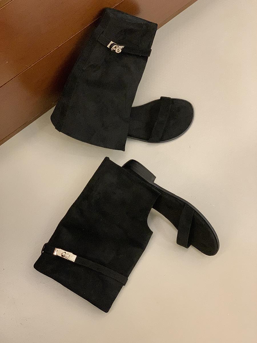 

Винтажные замшевые ботильоны хаки на низком каблуке с открытым носком женские новые от Spice Girls для отпуска ботильоны-брюки сандалии крутые ботинки 39 чёрный