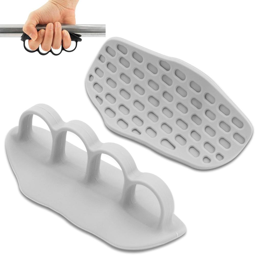 

No Sweaty Finger Trainer Anti-Slip Finger Expander Hand Gripper Fingerless for Dumbbell Lifting серый