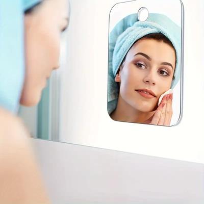 1/2pcs Acrylic Mirror With Wall Suction Shower Mirror For Man Shaving Women Makeup Portable Travel Bathroom Accessories