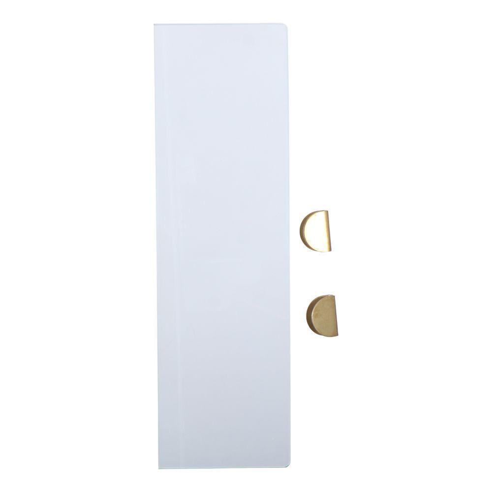 Gold Glass Shelf Glass Wall Mount Tempered Glass Shower Storage  Indoor
