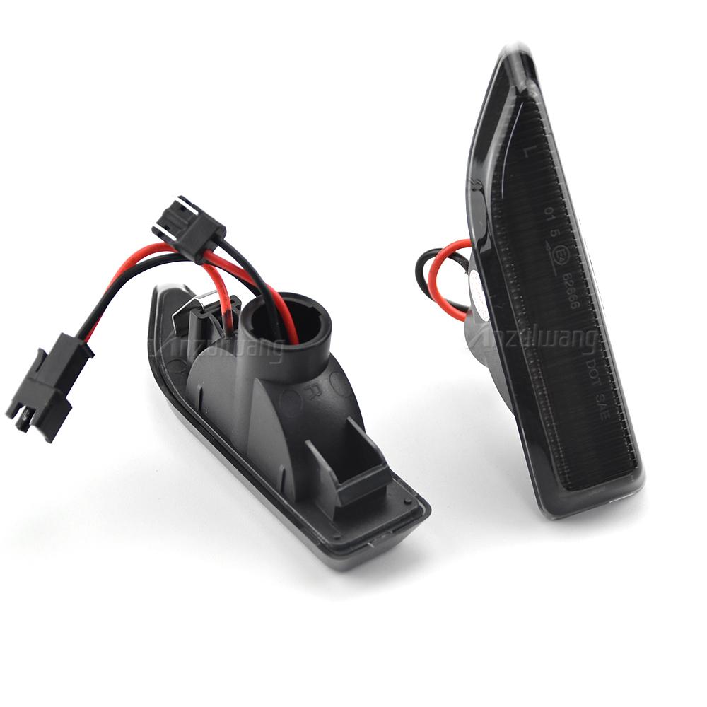 2Pcs For MINI Countryman F60 2017 2018 2019 2020 2021 Smoked Dynamic Sequential LED Side Marker Light Flowing Turn Signal Lamp