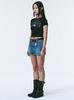 ASIF CALIE Discoball Crop Tshirt Black