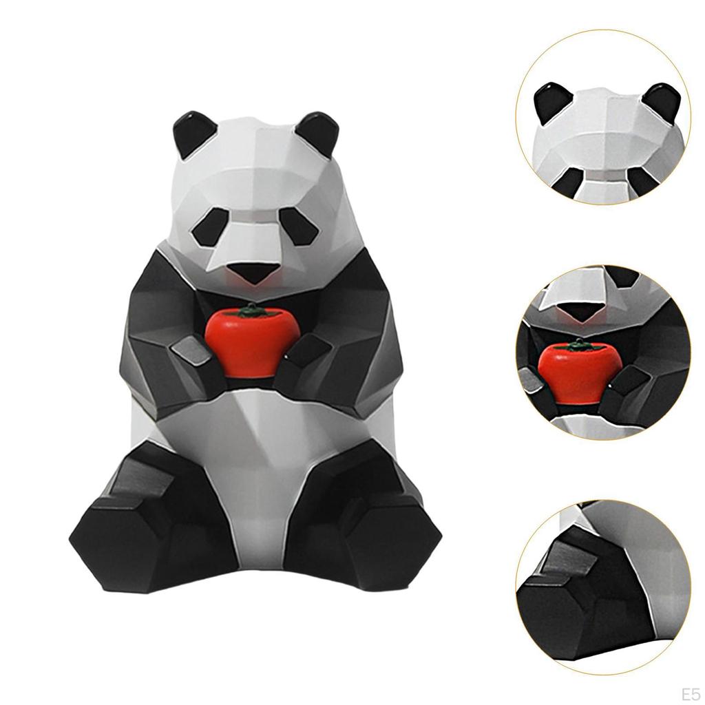 Entzückende Panda-Skulptur für Heim- und Bürodekoration