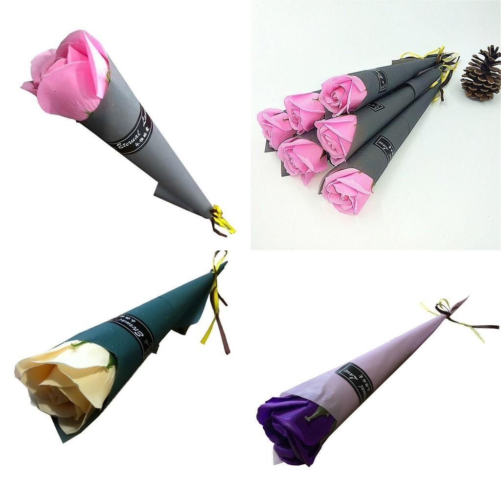 Exquisite Künstliche Rosen Seifenblume Ewiger Einzelstrauß Für Heim- Und Hochzeitsdeko