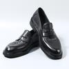 Luxury Design British Loafers Slip On Genuine Leather Breathable Comfortable Black Oxfords Men'S Classic Commuting Formal Shoes