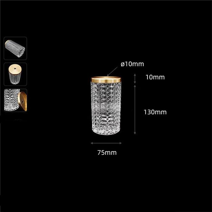 Clear 10mm Small Opening Acrylic Lamp Shade Replacement, 1cm Hole Plastic DIY Lampshade with Aluminum Lid Cover for Lighting