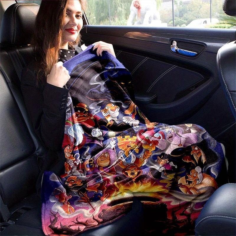1pc. Disney Villains Blanket, Cartoon Characters Throw Blanket, Perfect Gift for Halloween Decorations, Home Decor, and Seasonal Festive Atm