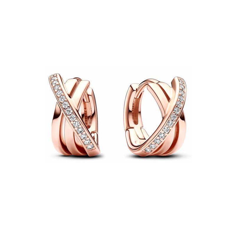 Sparkling Pearl Heart Hoop Earrings 925 Silver Bat Ghost Halloween Earrings Luxury Women Fine Jewelry Gift