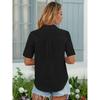 Fashion Bamboo Style Cotton Shirt Women's Short Sleeved Shirts Casual Lapel Neck Top Soft and Comfortable Blouse