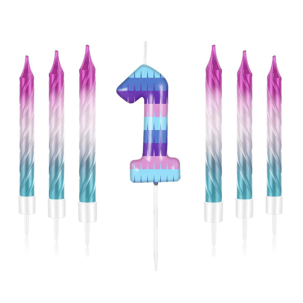 7pcs Video Game Birthday Candles Number0-9 Cake Topper for Kids Battle Boys Birthday Decoration Gaming Party Decoration Supplies