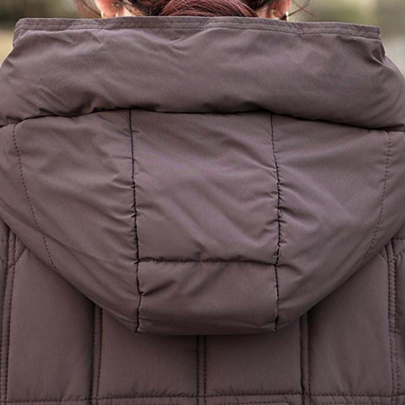 Fashion Woman Winter Long Coats Hooded Thick Warm Casual Winter Jacket Women's Parkas With Belt